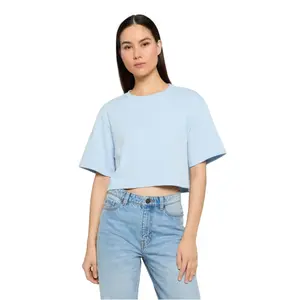 Women's crop T-shirt Urban Classics Terry image-1