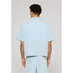 Denim Shirt Urban Classics Pinstriped Casual image-3