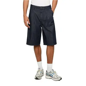 Denim shorts Urban Classics Pleated image-1