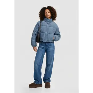 Chaqueta de plumas acanalada mujer Urban Classics image-4