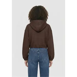 Damen kurz und flauschig Kapuzenpullover Urban Classics image-1