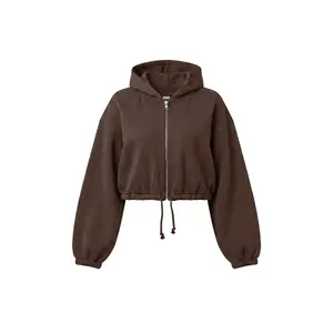 Damen kurz und flauschig Kapuzenpullover Urban Classics image-3
