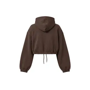 Damen kurz und flauschig Kapuzenpullover Urban Classics image-4