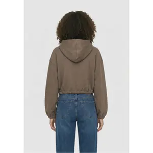 Damen kurz und flauschig Kapuzenpullover Urban Classics image-1