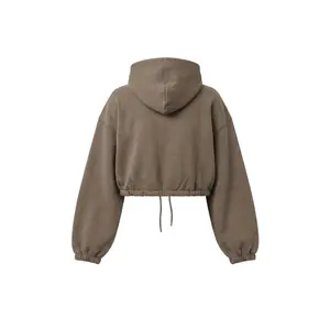 Damen kurz und flauschig Kapuzenpullover Urban Classics image-5