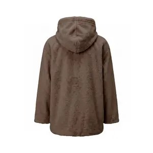 Giacca con cappuccio da donna Urban Classics Midi Teddy image-1