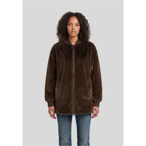 Women's fleece Urban Classics Midi Teddy image-4