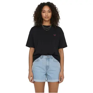 Women's T-shirt Urban Classics Rainbow Heart Logo image-0