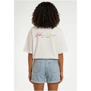 Women's T-shirt Urban Classics Rainbow Heart Logo image-1