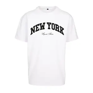 Camiseta oversize Urban Classics New York College image-0