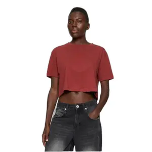 T-shirt crop oversize damski Urban Classics image-1