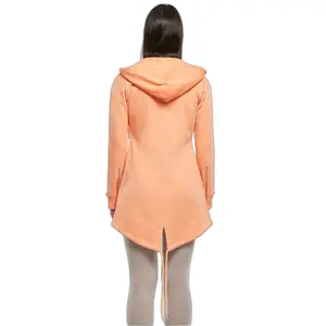 Felpa con cappuccio e zip lunga da donna Urban Classics image-4