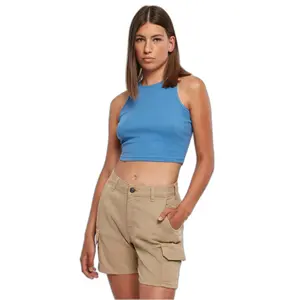 Women's ribbed crop top Urban Classics image-1