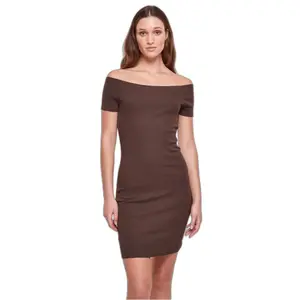 Ribbet kjole med off-the-shoulder til kvinder Urban Classics image-3