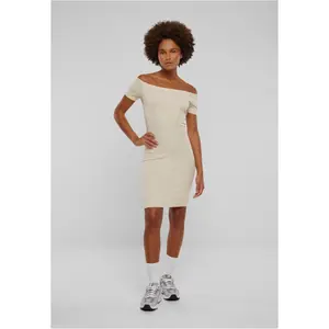 Vestido feminino com nervuras e sem ombros Urban Classics image-2