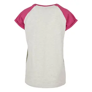 T-shirt för kvinnor Urban Classics Contrast Raglan image-5