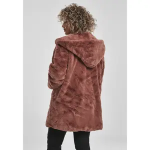 Cappotto con cappuccio da donna Urban Classics Teddy image-2