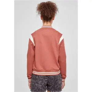 Women's large size tracksuit jacket Urban Classics Inset College image-2