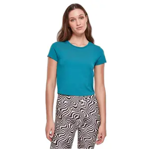 T-shirt court stretch jersey woman Urban Classics image-1