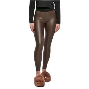 Women's high-waisted faux leather leggings Urban Classics GT image-4