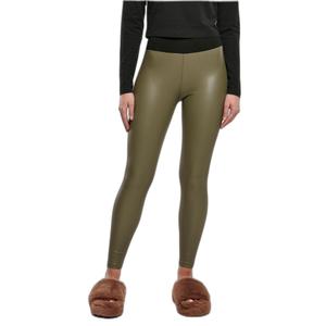 Women's high-waisted faux leather leggings Urban Classics image-4