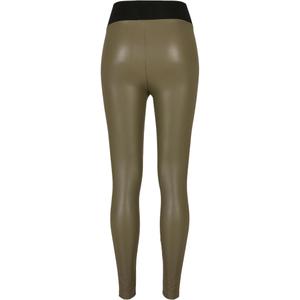 Women's high-waisted faux leather leggings Urban Classics image-1