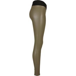 Women's high-waisted faux leather leggings Urban Classics image-3