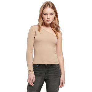 Camiseta manga larga asimétrica tallas grandes mujer Urban Classics image-1