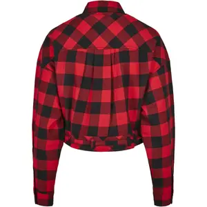 Oversize kort ternet skjorte til kvinder i store størrelser Urban Classics image-5