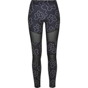 tb4005-01709-leggings-for-kvinnor-urban-classics-tech-mesh-aop-svart