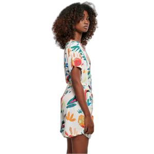 Short jumpsuit with belt for women Urban Classics Viscose image-5