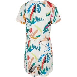 Short jumpsuit with belt for women Urban Classics Viscose image-1