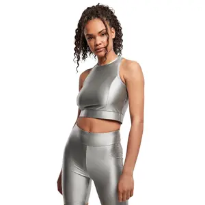 Débardeur court brillant femme Urban Classics image-1