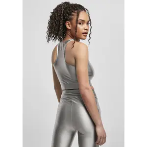 Débardeur court brillant femme Urban Classics image-3