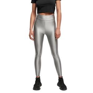 Legging high waist woman large sizes Urban Classics Shiny Metalic image-2