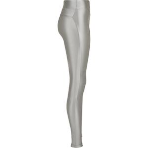 Legging high waist woman large sizes Urban Classics Shiny Metalic image-5