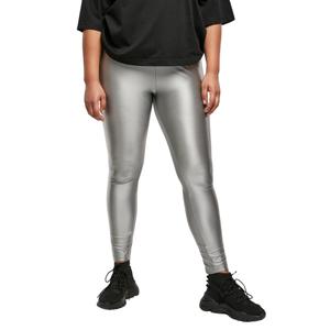Legging high waist woman large sizes Urban Classics Shiny Metalic image-1
