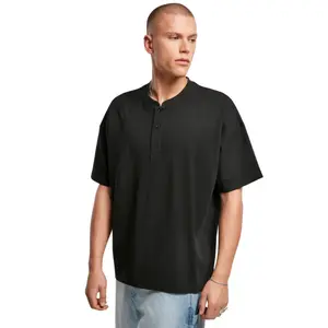Oversized T-shirt Urban Classics Henley image-0