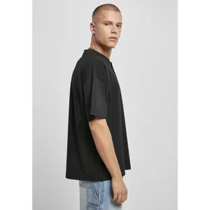 Oversized T-shirt Urban Classics Henley image-3