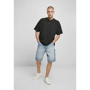 Oversized T-shirt Urban Classics Henley image-1