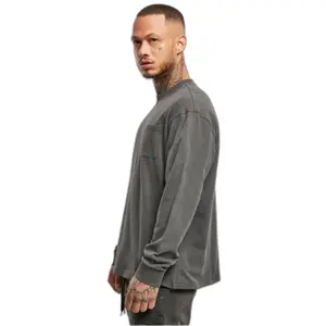 Camiseta de manga larga Urban Classics Pigment Dyed Pocket image-6