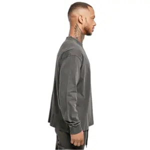 Camiseta de manga larga Urban Classics Pigment Dyed Pocket image-5