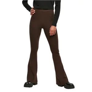 Leggings gestrickte Frau in großen Größen Urban Classics Rib Bootcut image-0