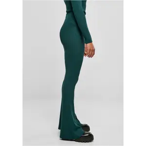 Legging mulher de malha Urban Classics Rib Bootcut image-4
