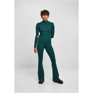 Legging mulher de malha Urban Classics Rib Bootcut image-1