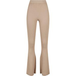 tb4738-03339-u-leggings-for-kvinnor-urban-classics-rib-knit-bootcut-gt-brun