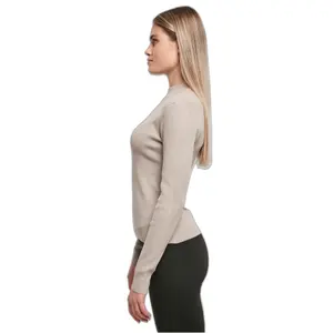 Jersey de cuello alto de canalé para mujer Urban Classics image-5