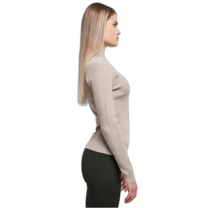 Jersey de cuello alto de canalé para mujer Urban Classics image-6