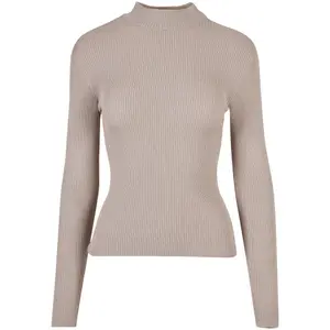 Jersey de cuello alto de canalé para mujer Urban Classics image-0