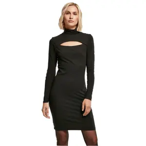 Vestido de jersey de cuello alto Urban Classics Stretch image-0